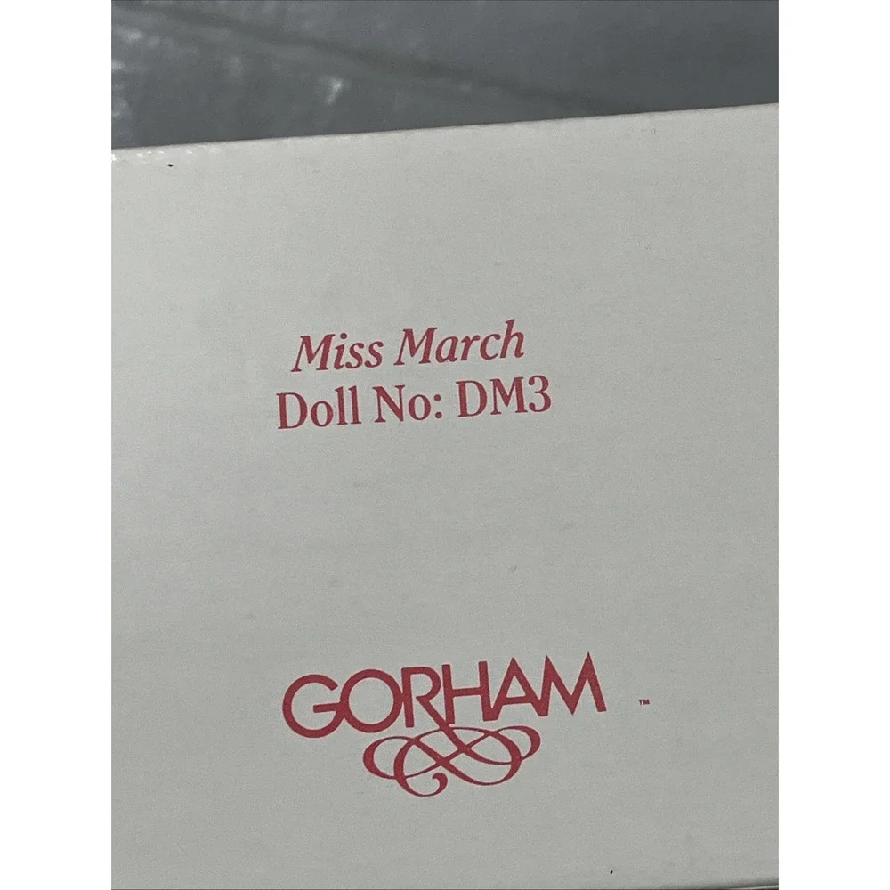1990 Gorham Dolls of the Month Miss March DM3 15in Porcelain Doll